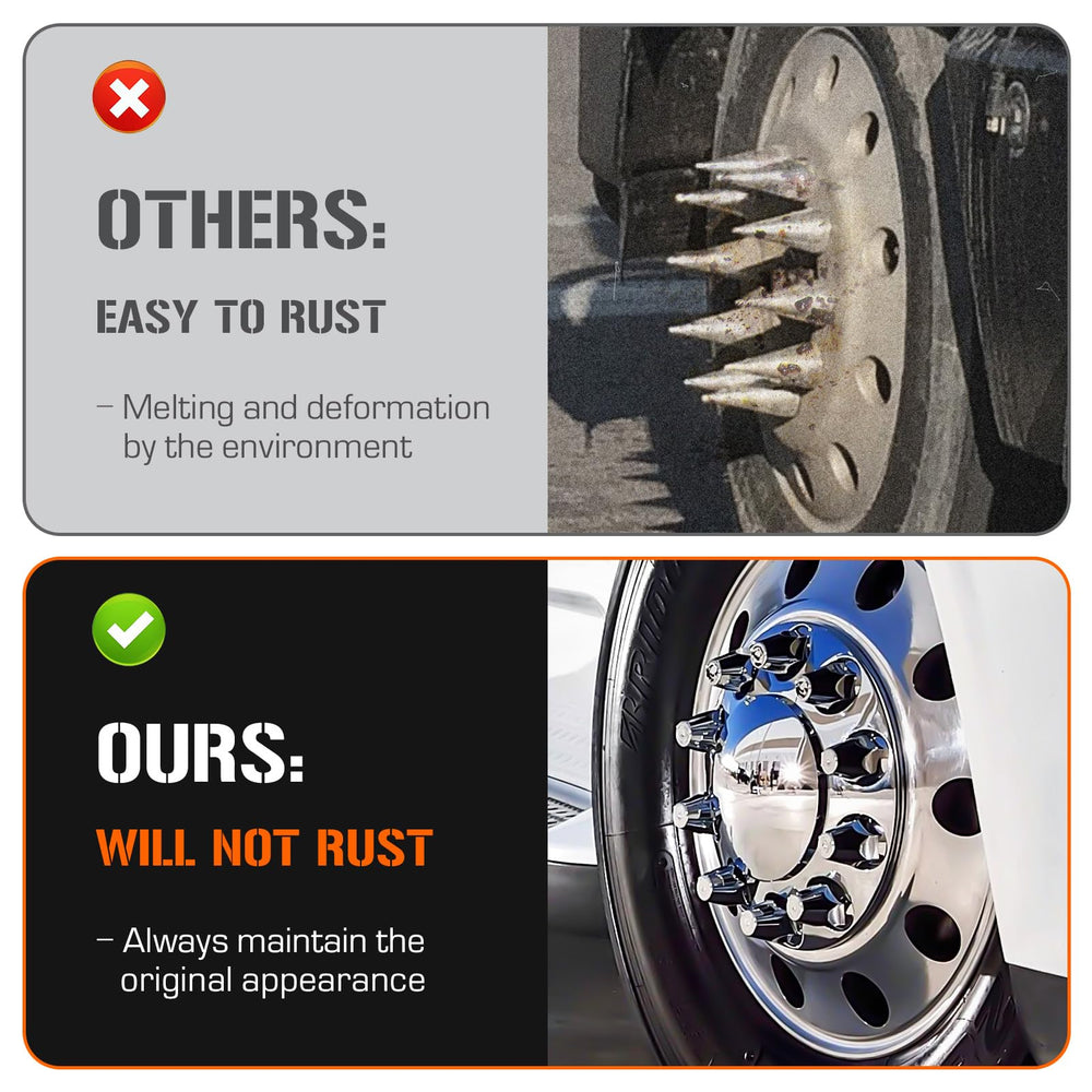 Aeagle installed on truck front axle showing improved aesthetics and protection