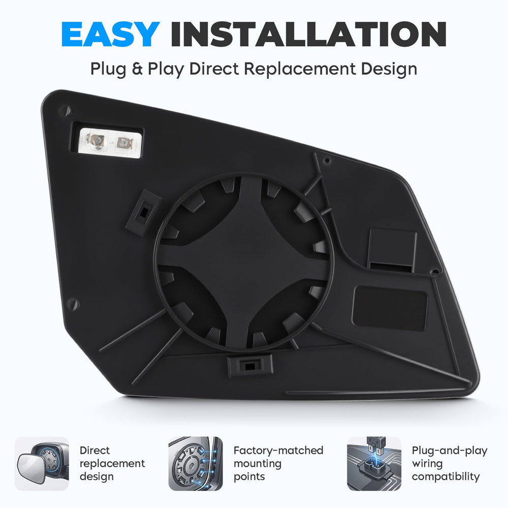 Aeagle rear view showing ABS backing and mounting points for direct-fit replacement