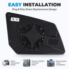 Aeagle rear view showing ABS backing and mounting points for direct-fit replacement