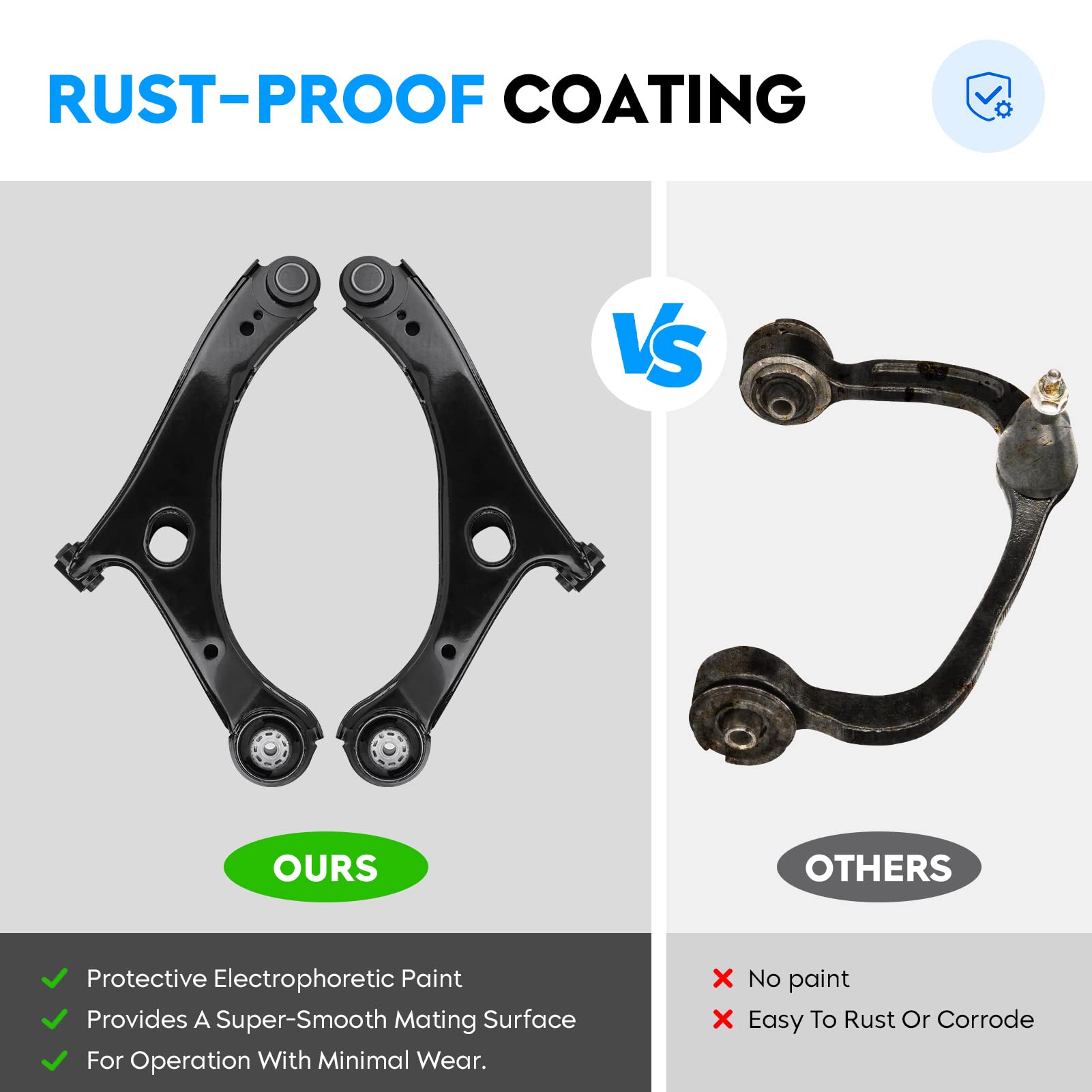 Aeagle outer tie rod end link closeup highlighting durable construction and steering stability