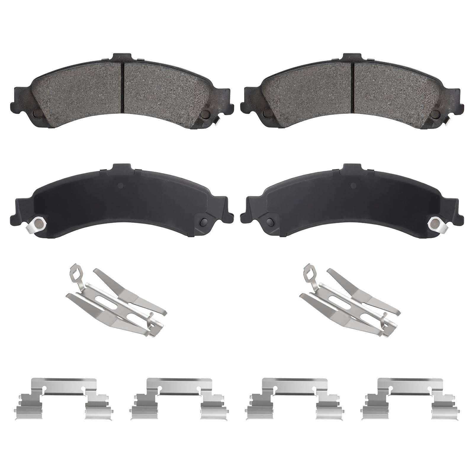 Aeagle rear brake pads front packaging showing fitment information and durability