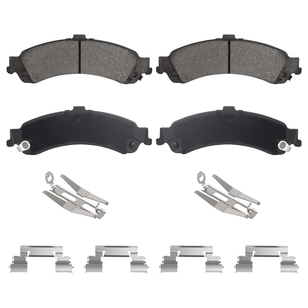 Aeagle rear brake pads front packaging showing fitment information and durability