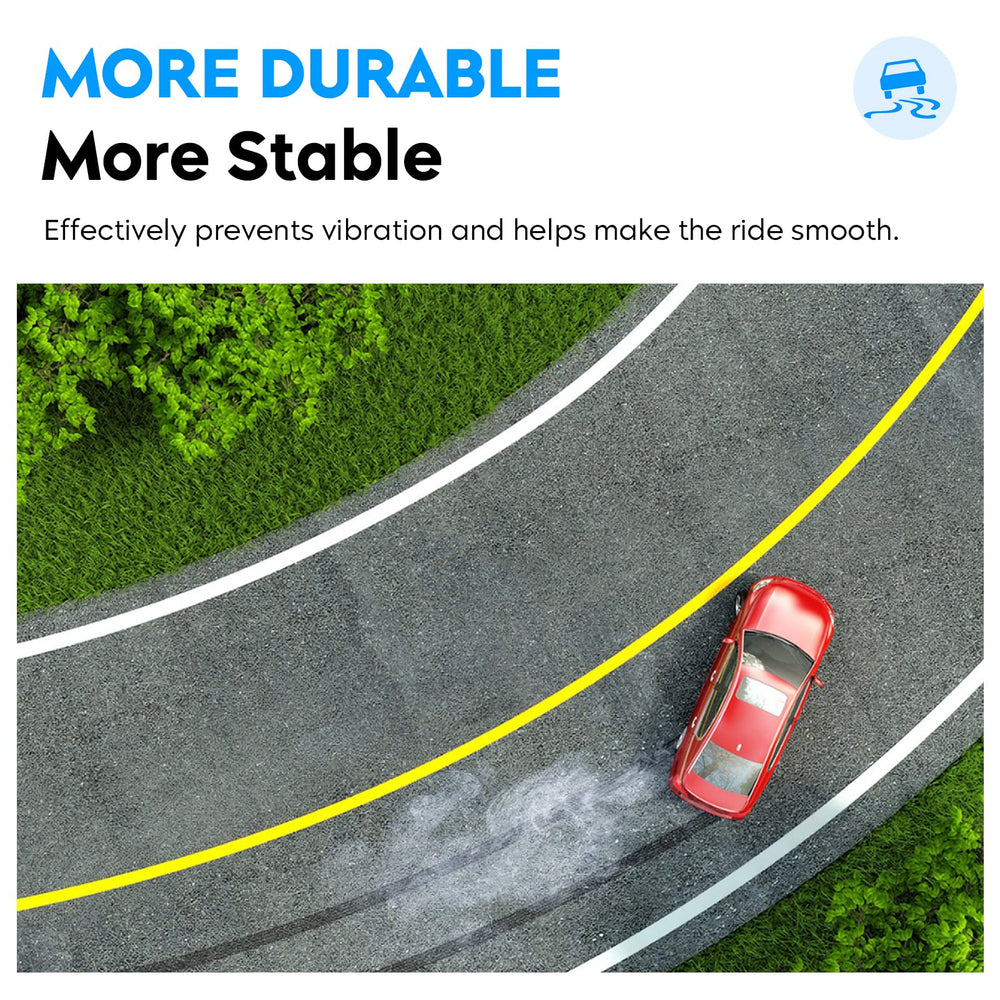 Aeagle control arm beside wheel for scale showing correct fit and improved vehicle stability