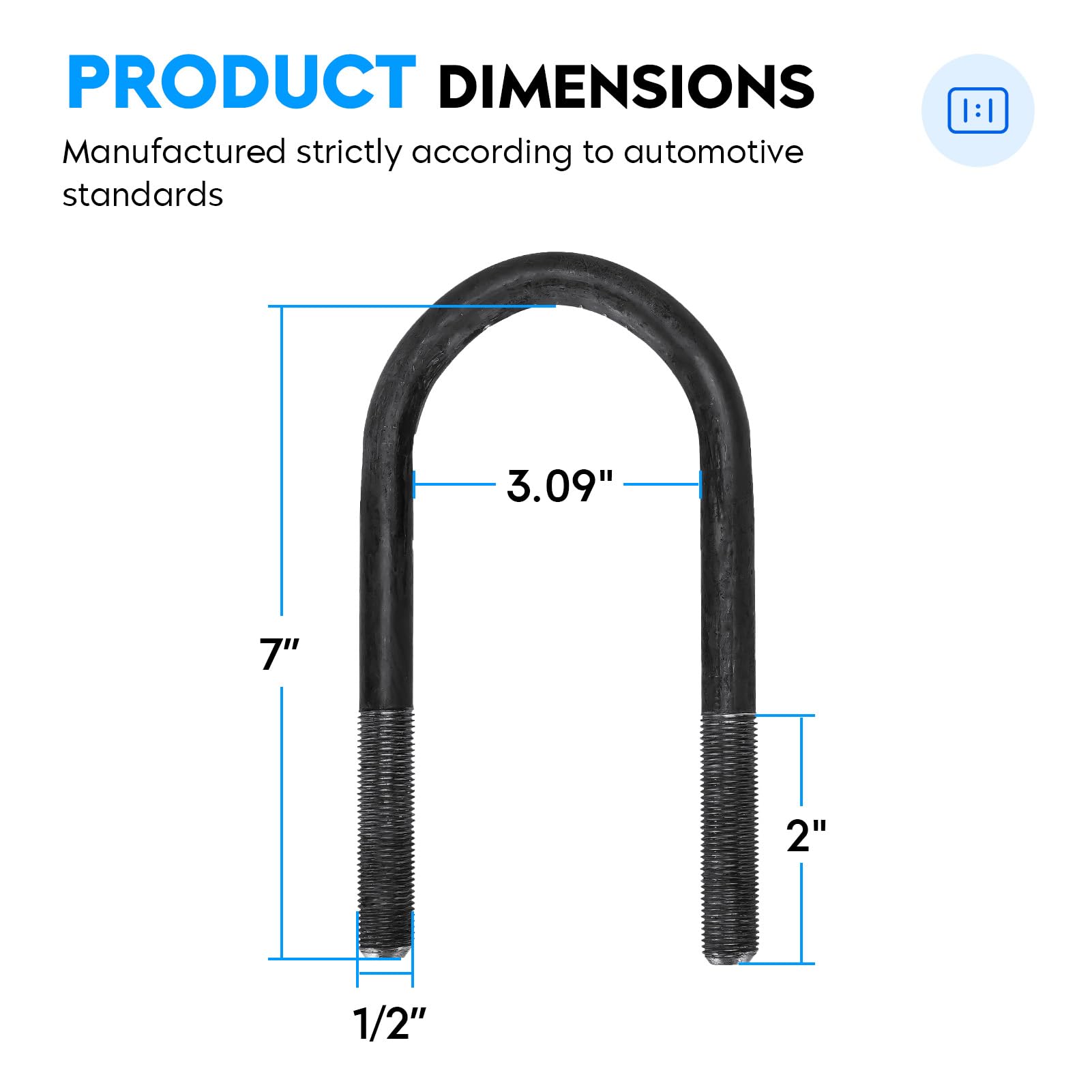 Aeagle springs beside tape measure showing 25-1-4 inch length for correct sizing