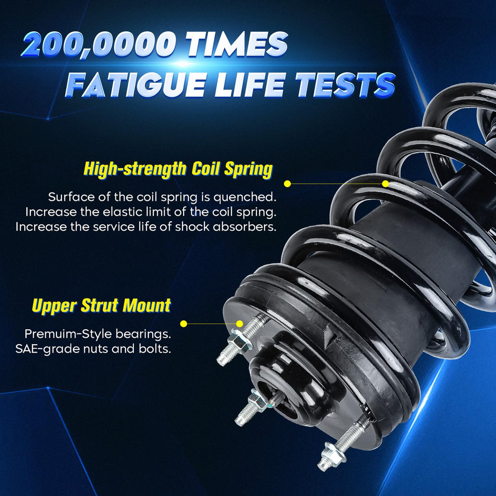 Aeagle close-up of coil spring highlighting durable spring and ride support