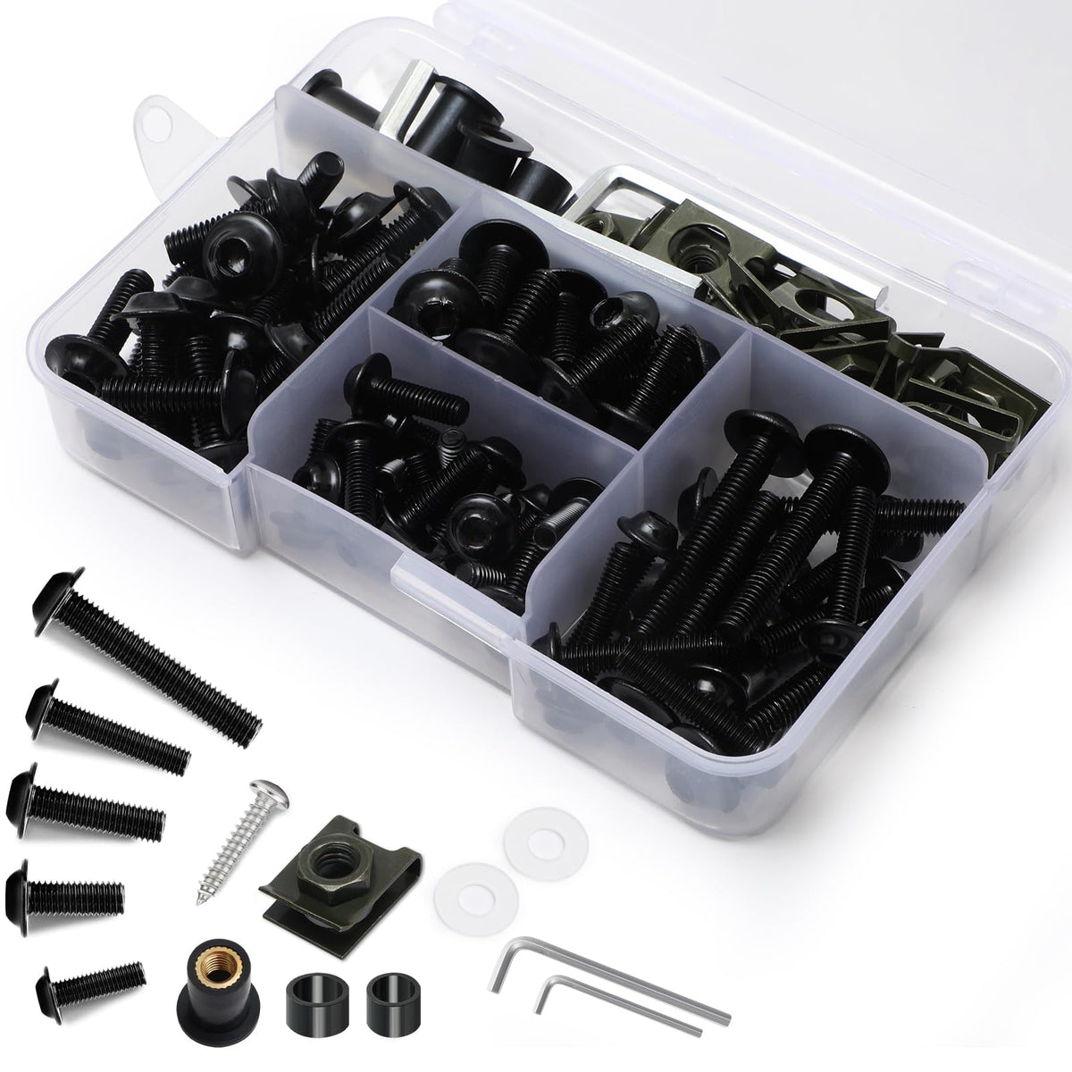 AEEAST kit laid out showing all 177 pieces for quick selection and repair