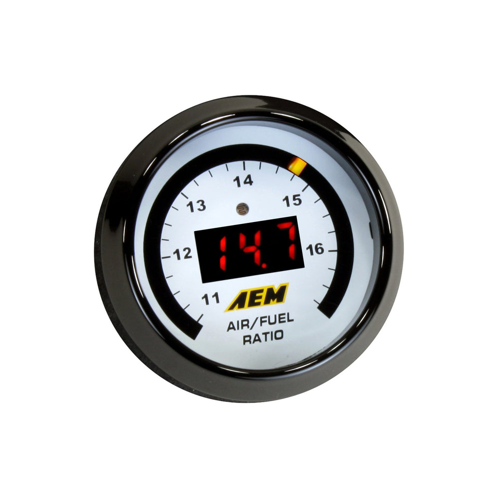 AEM installed gauge in a car dashboard, accurate AFR monitoring while driving