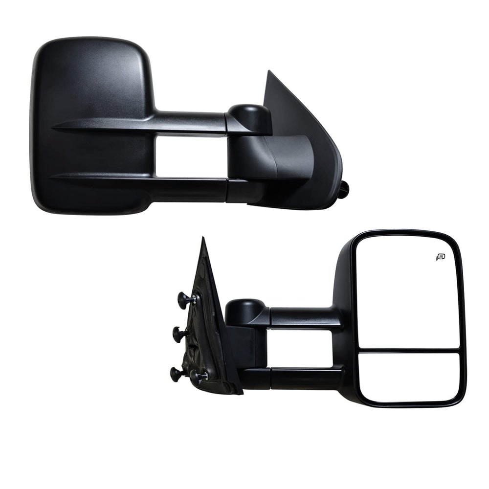 AERDM front view of replacement mirrors showing full pair and wide visibility benefit