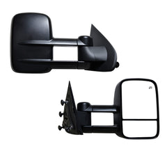 AERDM front view of replacement mirrors showing full pair and wide visibility benefit