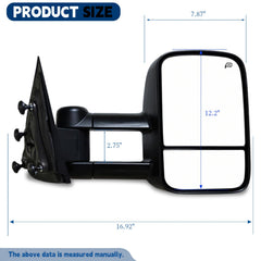 AERDM side profile with telescoping arm extended, demonstrating extended towing reach