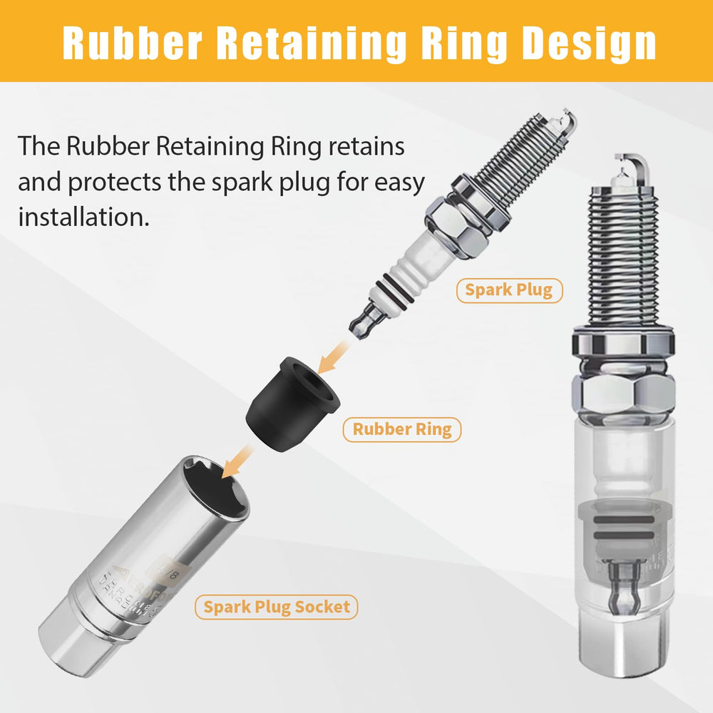 AEROFORCE arranged extension bars and universal joint showing reach and angle access benefits