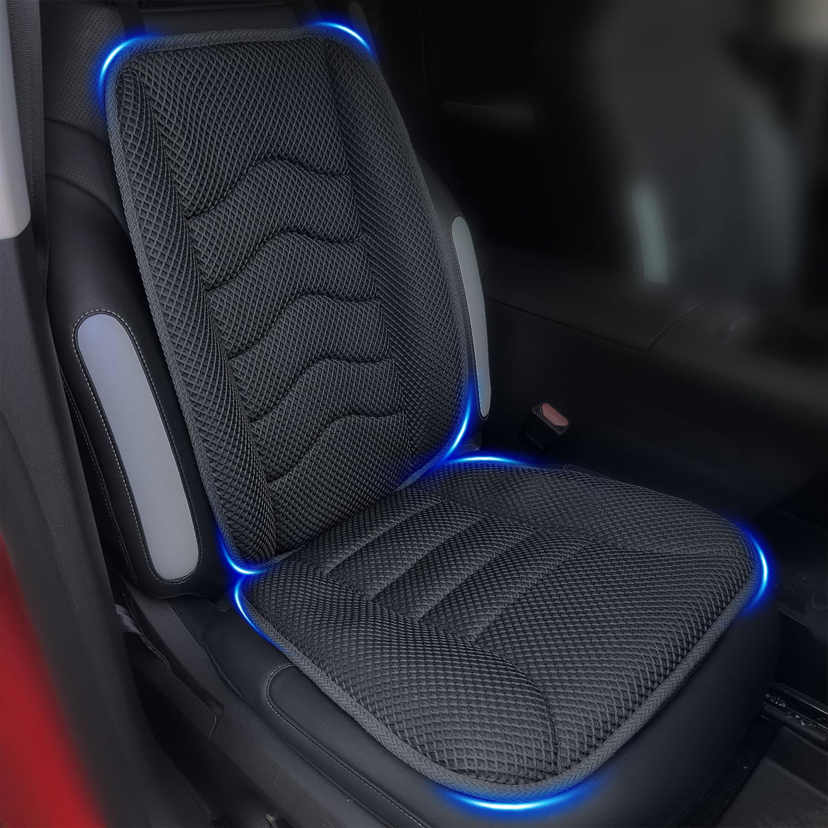 AEROiVi front view seat cushion showing ergonomic support and cooling benefit