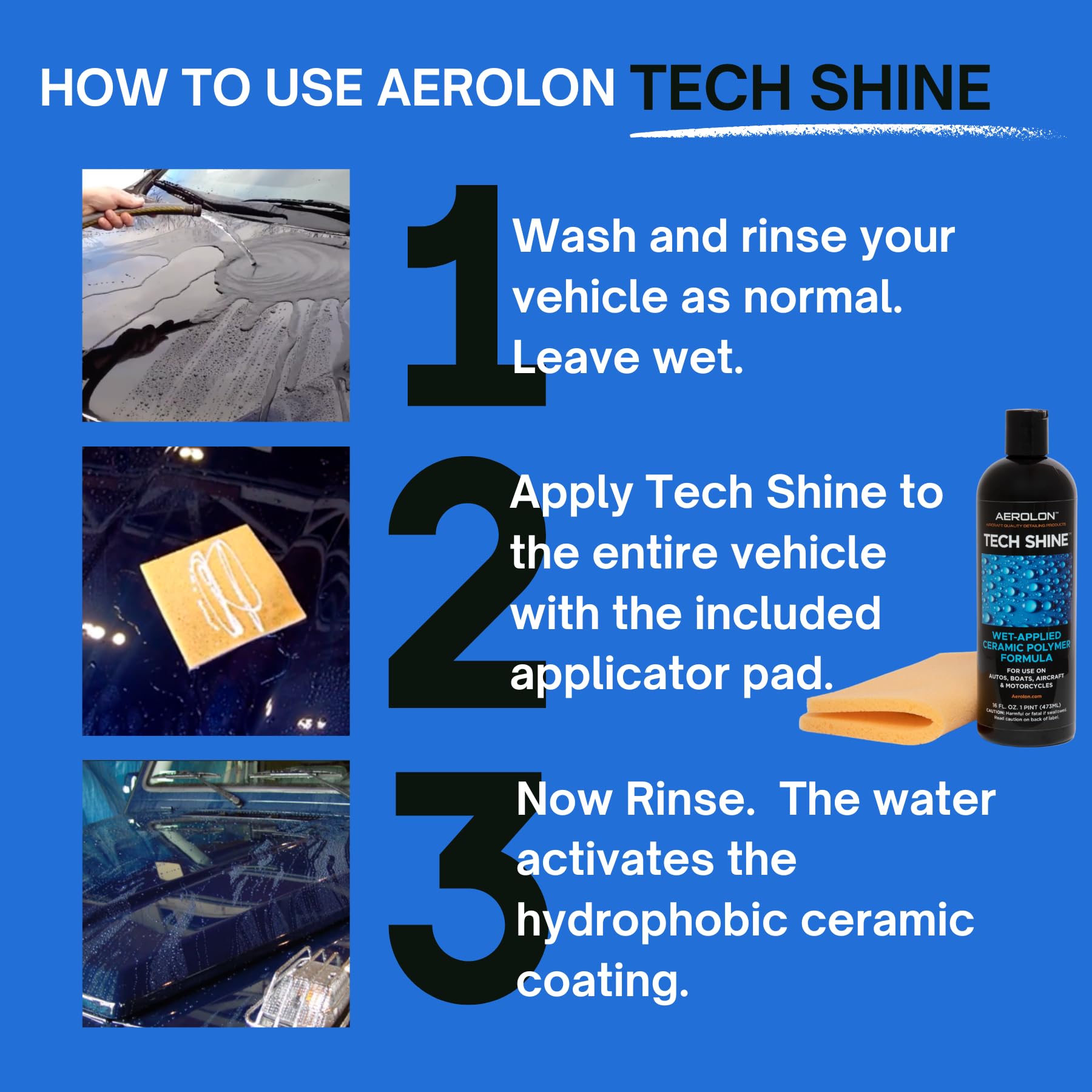 Aerolon close-up of glossy surface texture highlighting deeper paint depth