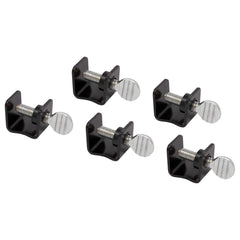 AES Industries mini panel clamp front view showing 1/2 inch jaw and compact profile for precise holding