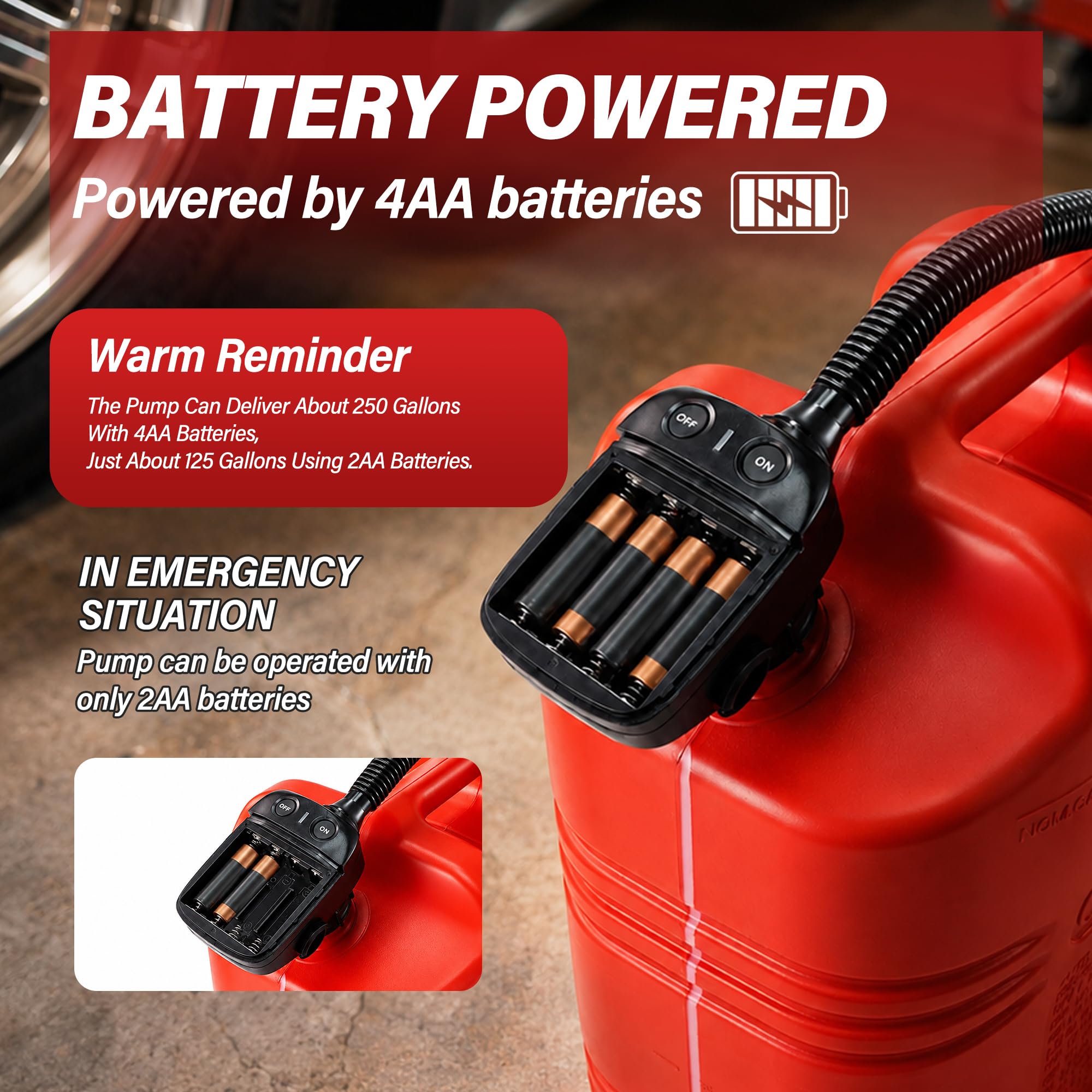 Aetleemo battery compartment open showing AA battery access for easy replacement