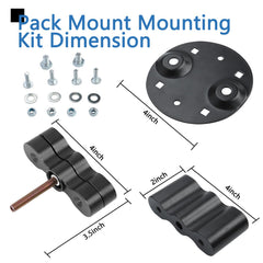 AFEISOL bottom plate with carriage bolts included for straightforward mounting