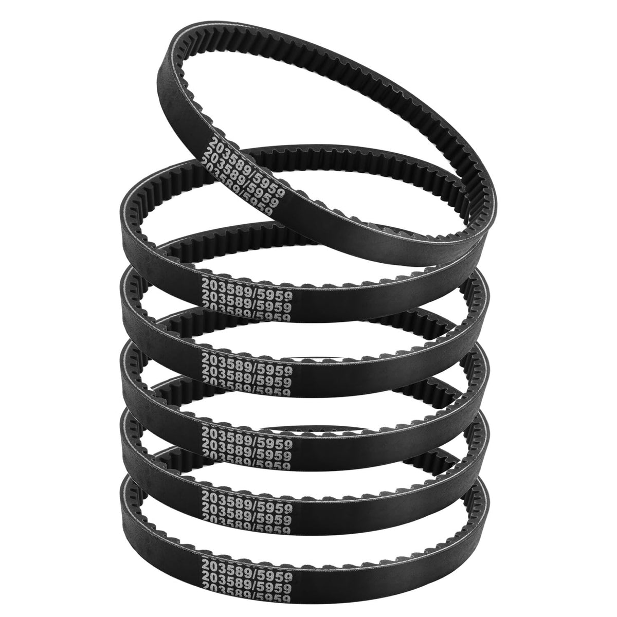 AFEISOL front packaging showing six 30-series belts and fit list benefits