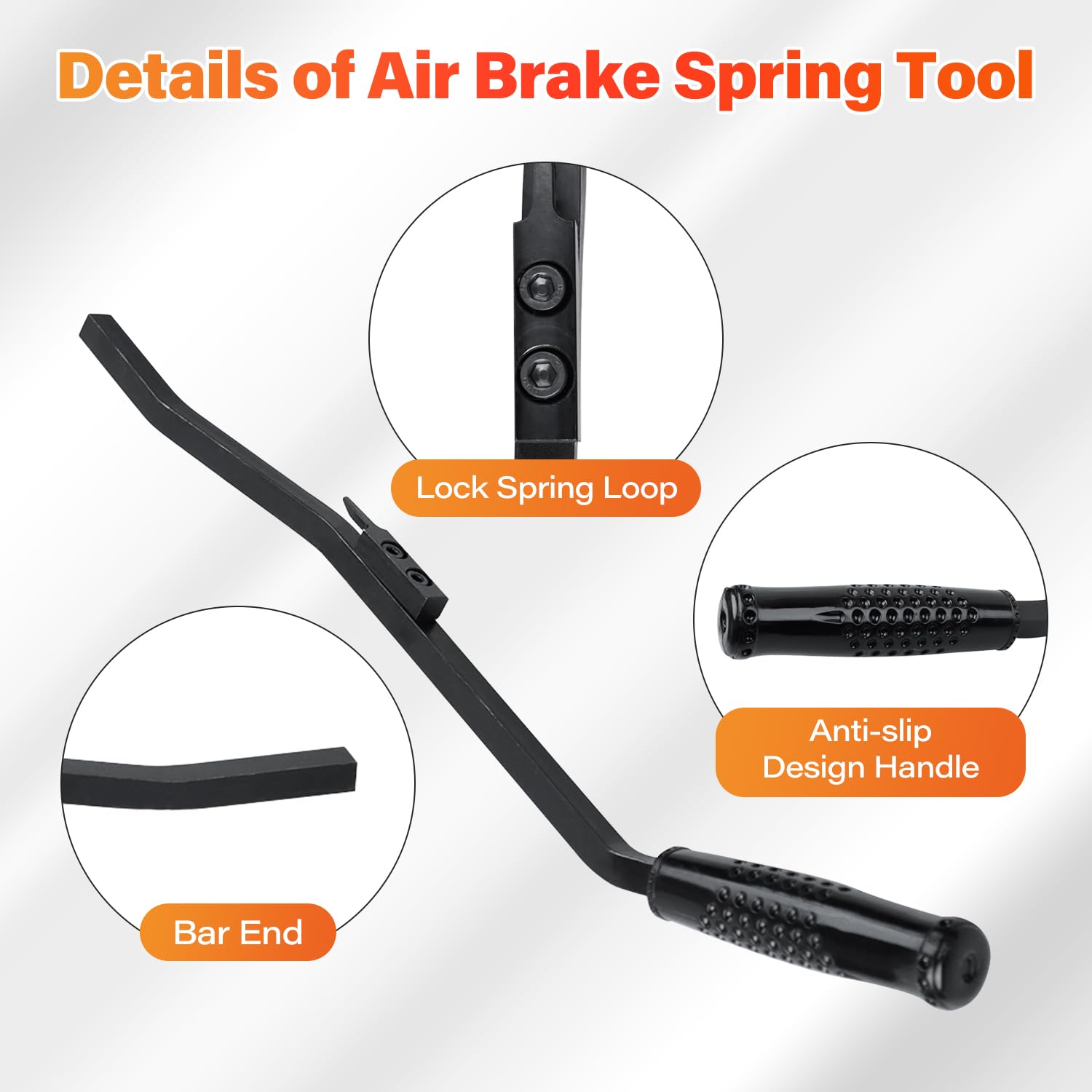 AFEISOL tool on garage bench with truck in background for professional use