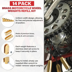 AFEISOL stacked weights on a spoke demonstrating adjustable stacking benefit