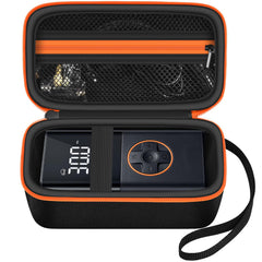 Againmore front view of closed hard case showing compact protection