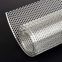AggAuto front view of grill mesh showing full panel and shape benefits