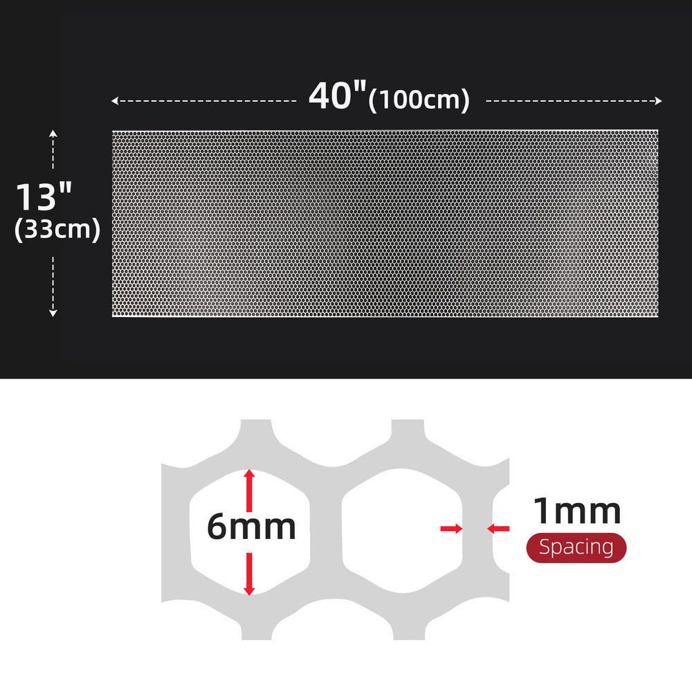 AggAuto close-up of honeycomb pattern displaying protective airflow
