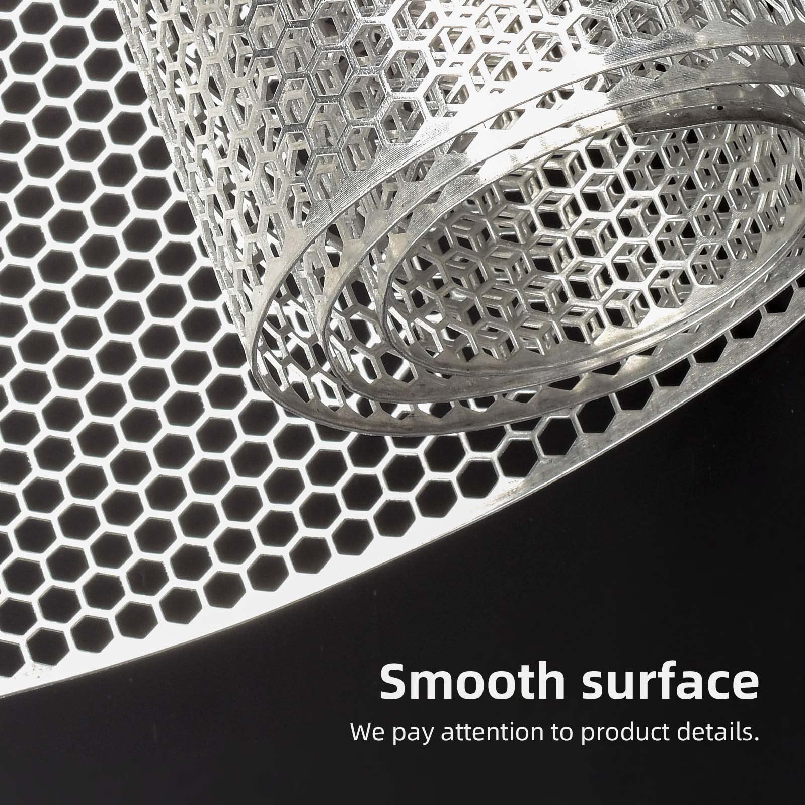 AggAuto mesh beside ruler showing 40x13 inch scale for accurate sizing