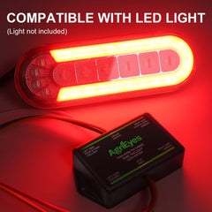 Agrieyes CT012 connected to a 4-way flat socket demonstrating compatibility