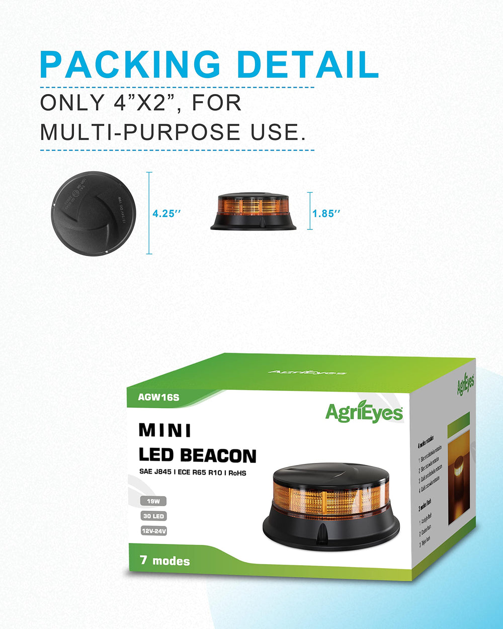 Agrieyes W16S waterproof seal detail illustrating IP67 protection and weather resilience