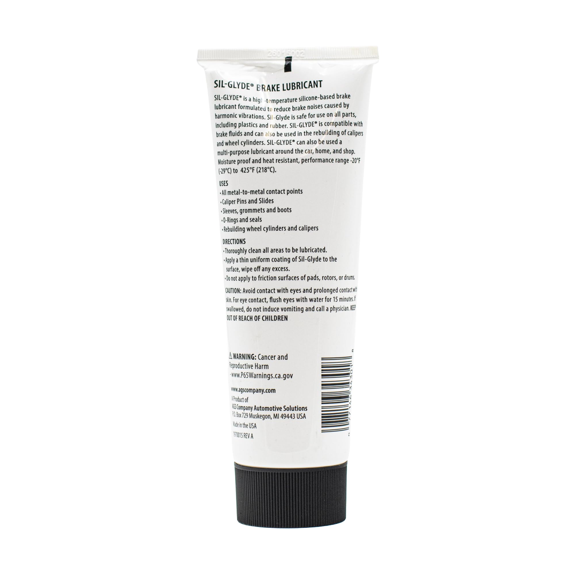 AGS SIL-Glyde close-up paste texture demonstrating smooth spreadability