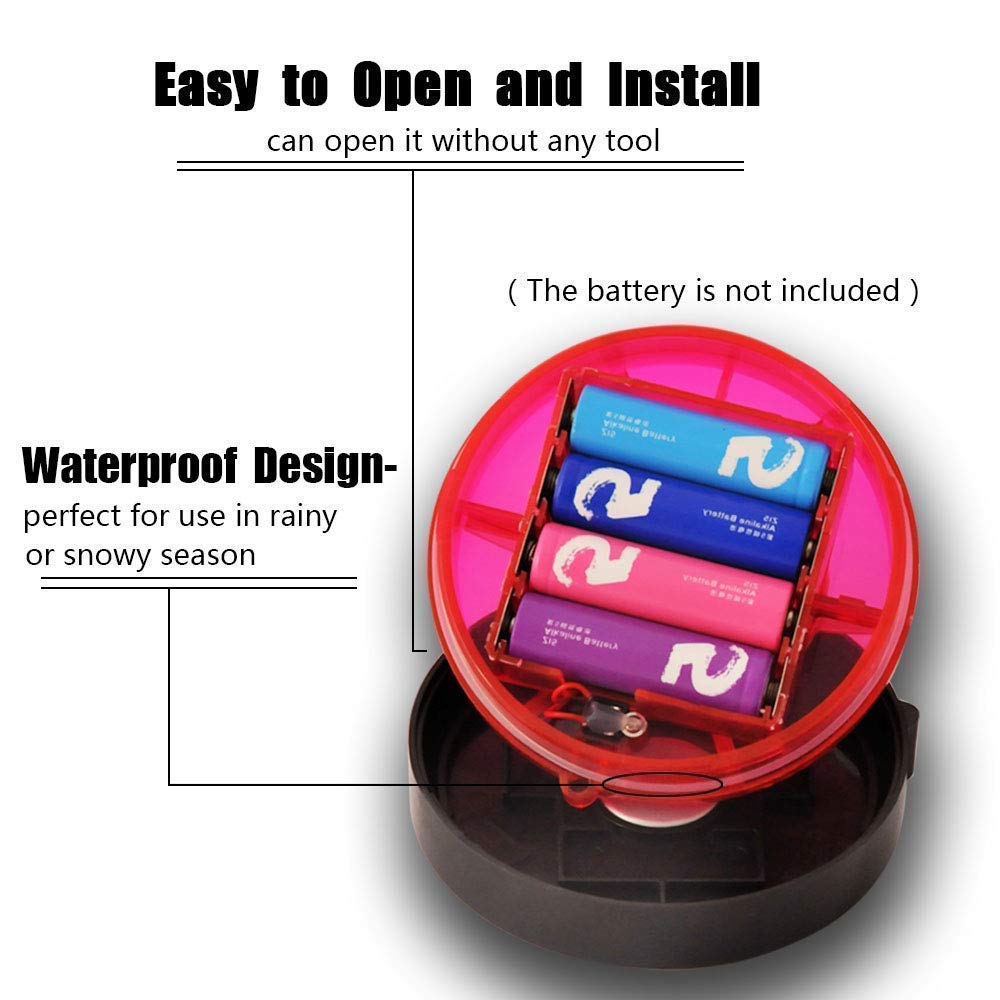 AHOUFHER with water droplets to show waterproof housing and reliable outdoor use