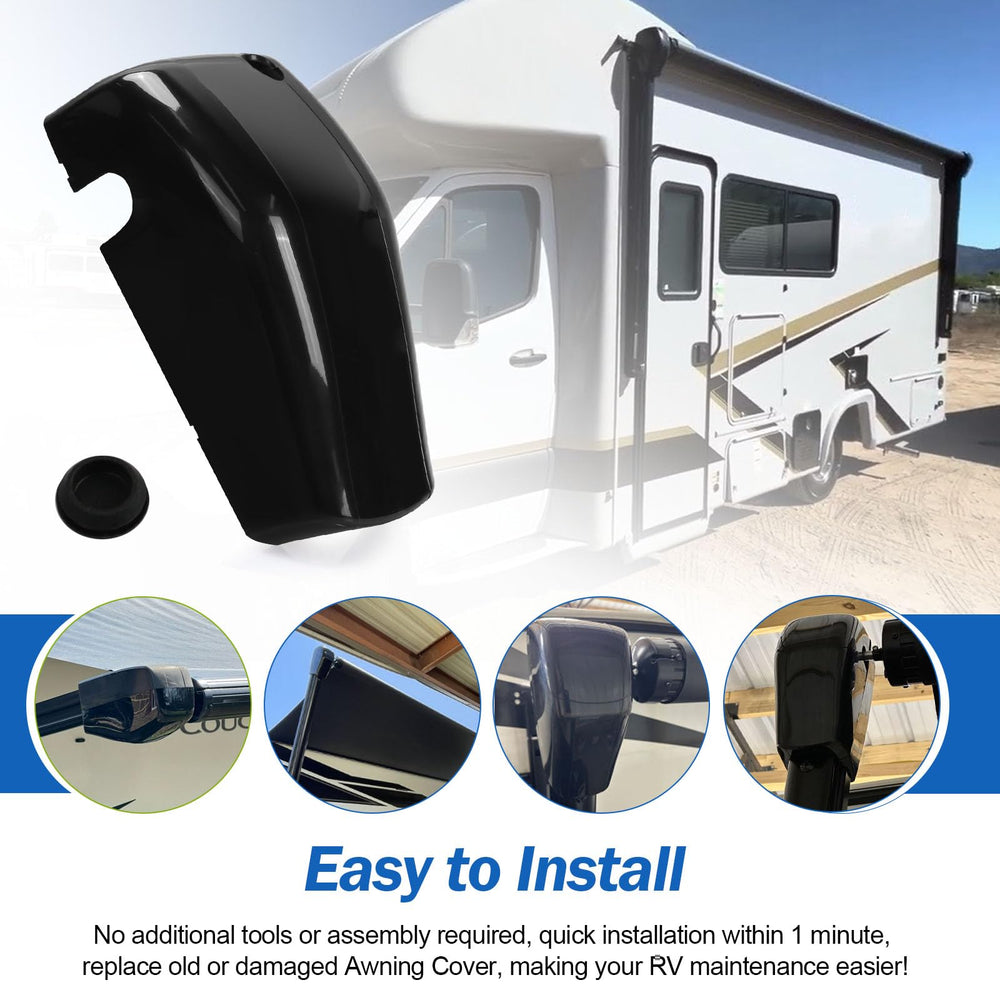 Ahuliao front cover on RV in sun and rain showing weatherproof reliability