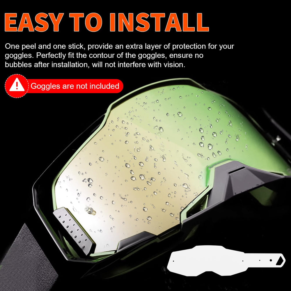 Ahuliao installed on lens offering clear view and protection benefit while riding