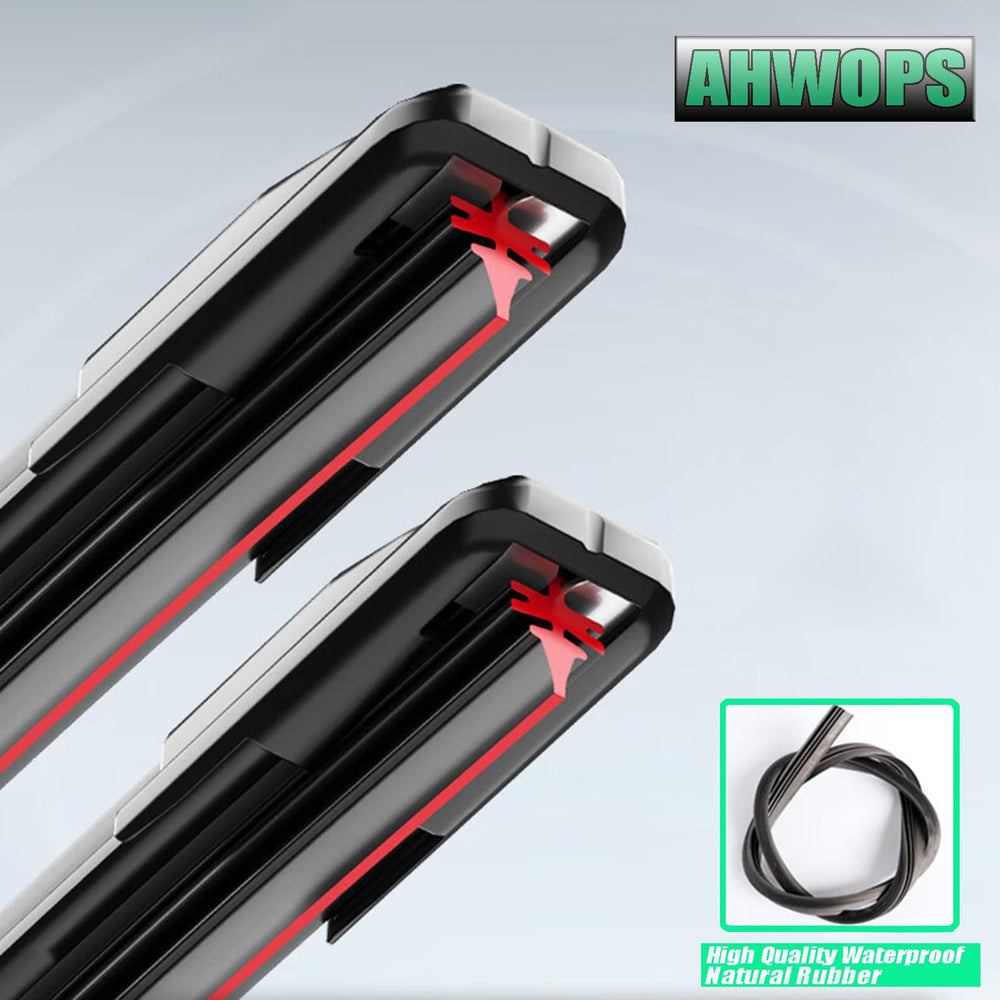 AHWOPS close-up of rubber edge highlighting smooth, streak-free wiping