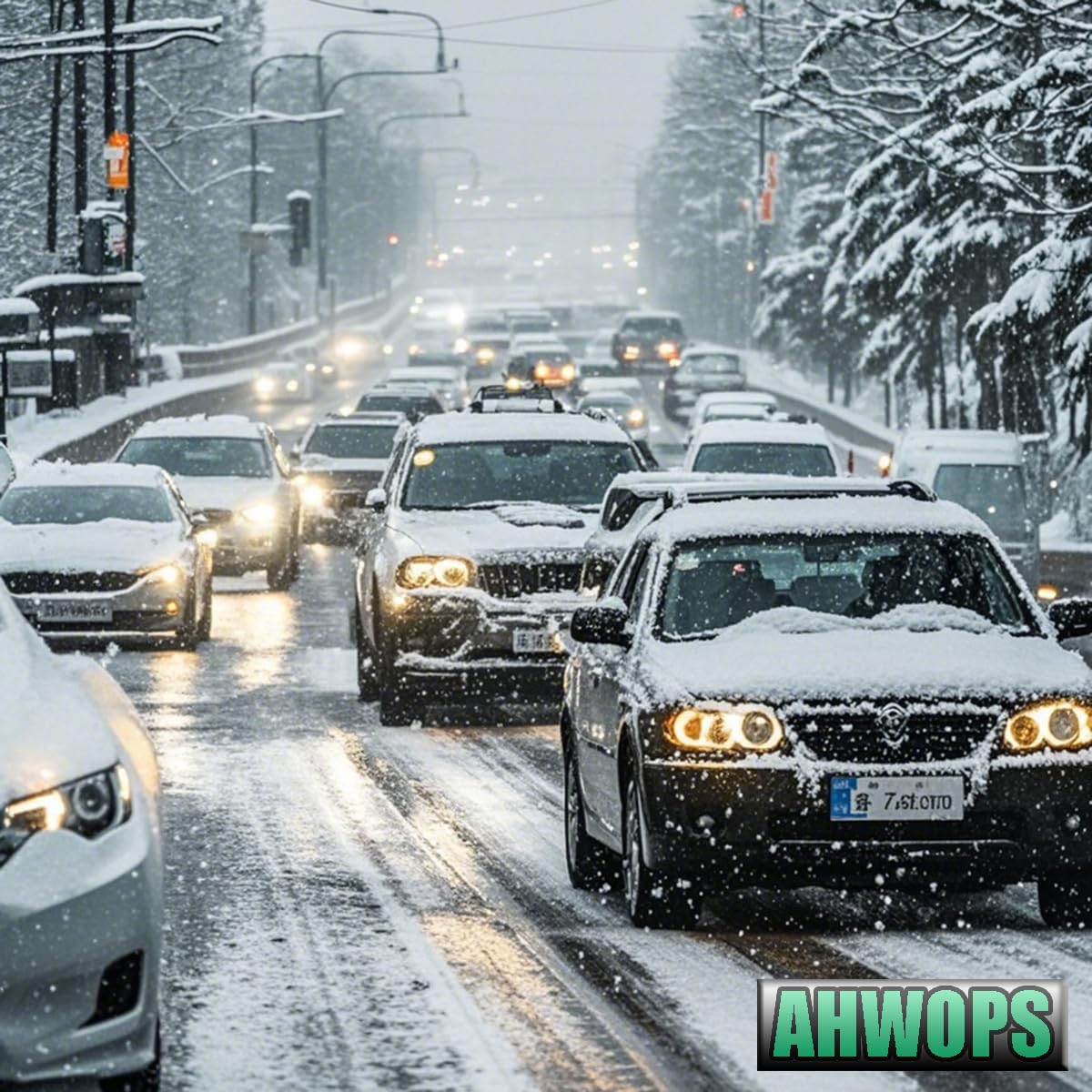 AHWOPS wipers on Mercedes in rain showing safer driving visibility