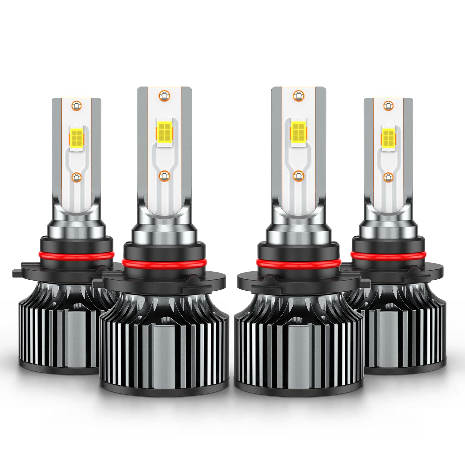 AHXLRLS front packaging showing the 4PCS 6500K bulbs and compatibility