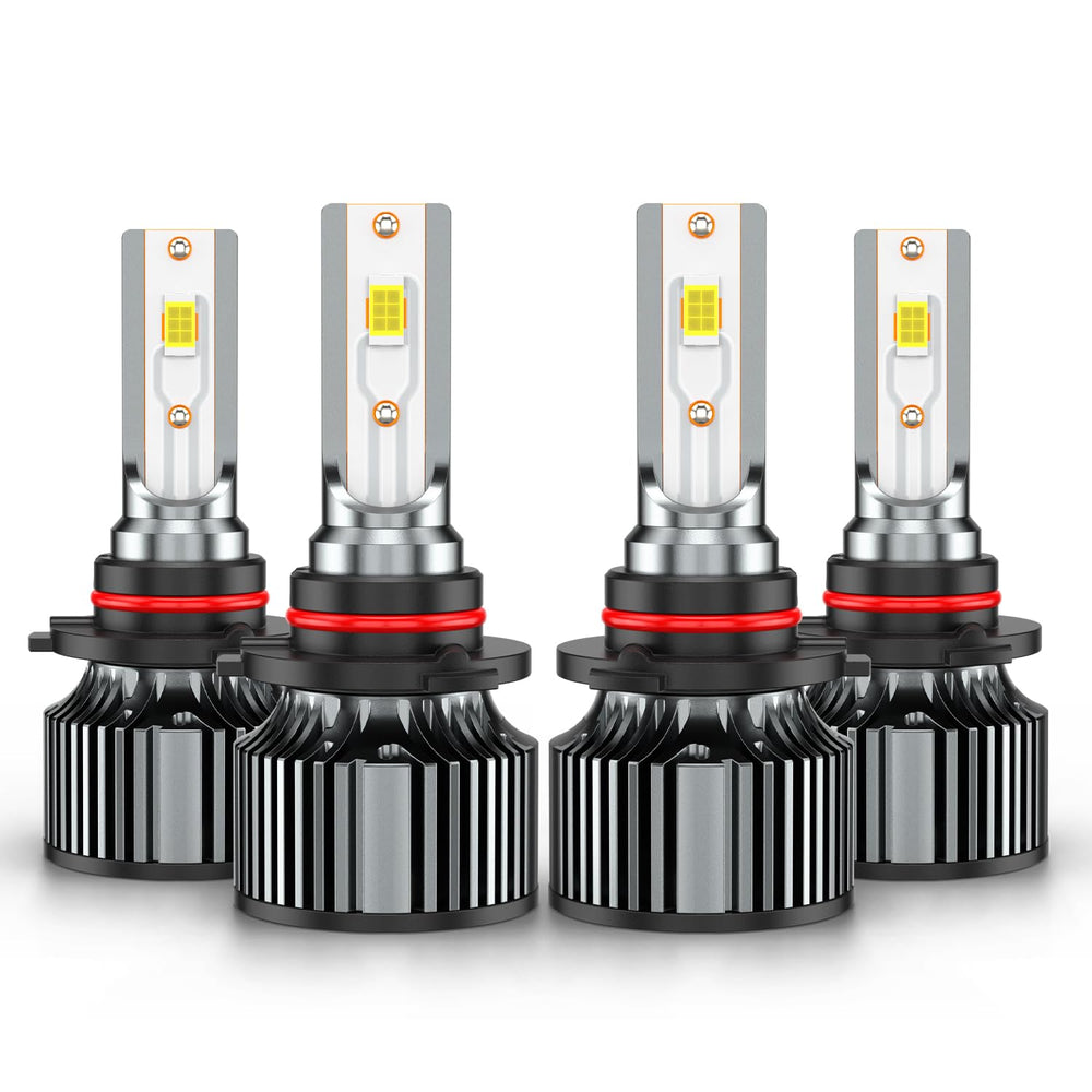 AHXLRLS front packaging showing the 4PCS 6500K bulbs and compatibility