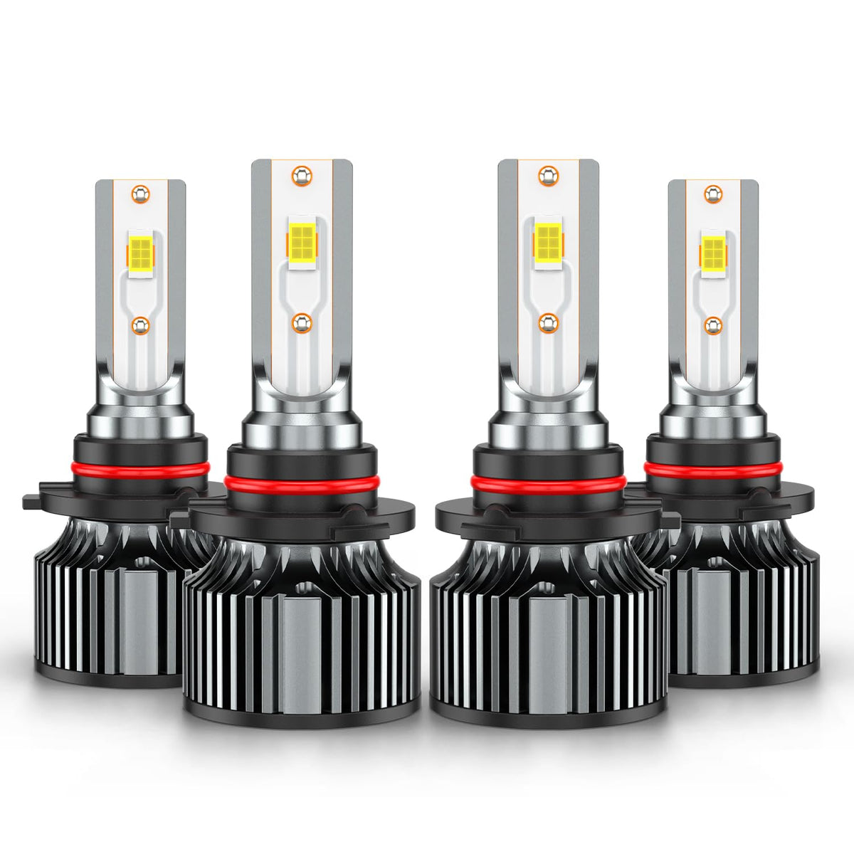 AHXLRLS front packaging showing the 4PCS 6500K bulbs and compatibility