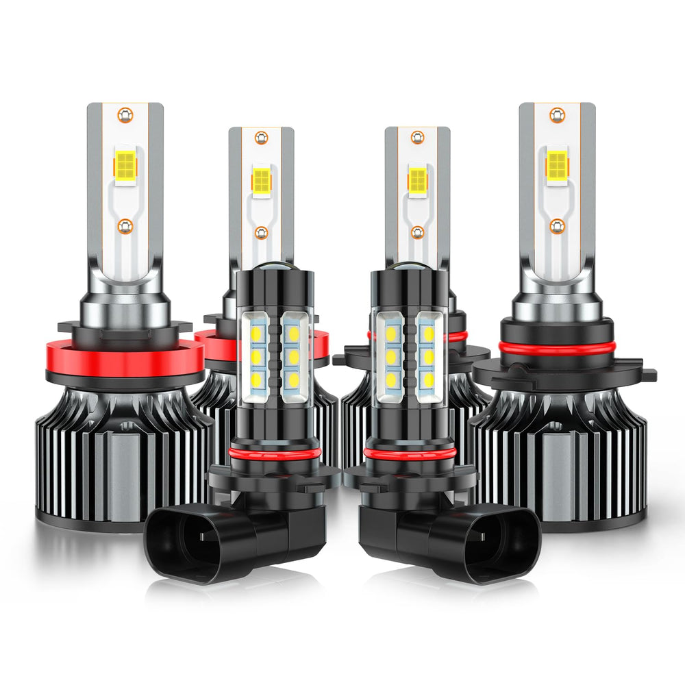 AHXLRLS front packaging showing full 6-bulb kit and clear contents benefit visibility