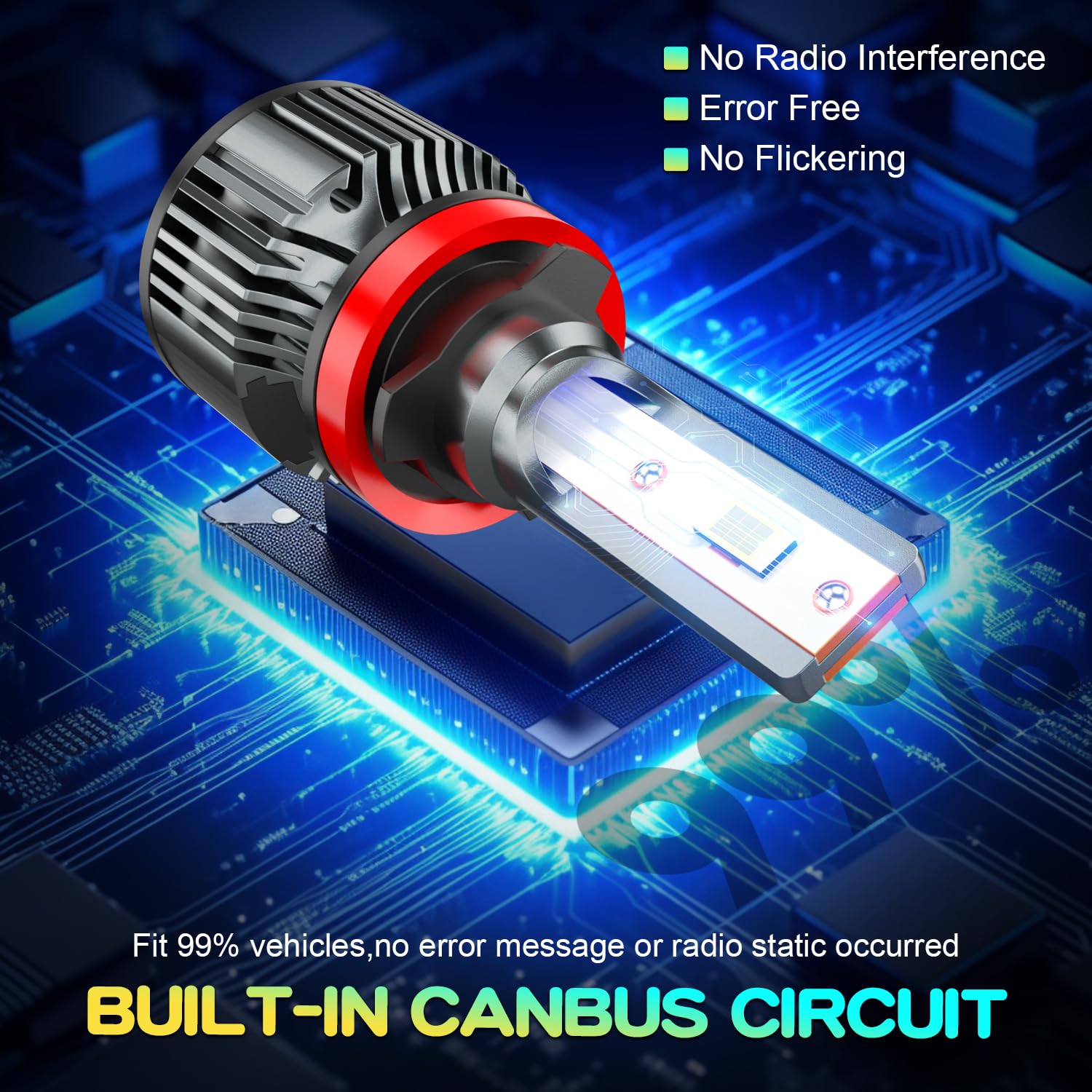 AHXLRLS bulb installed in Cadillac SRX headlight for better visibility