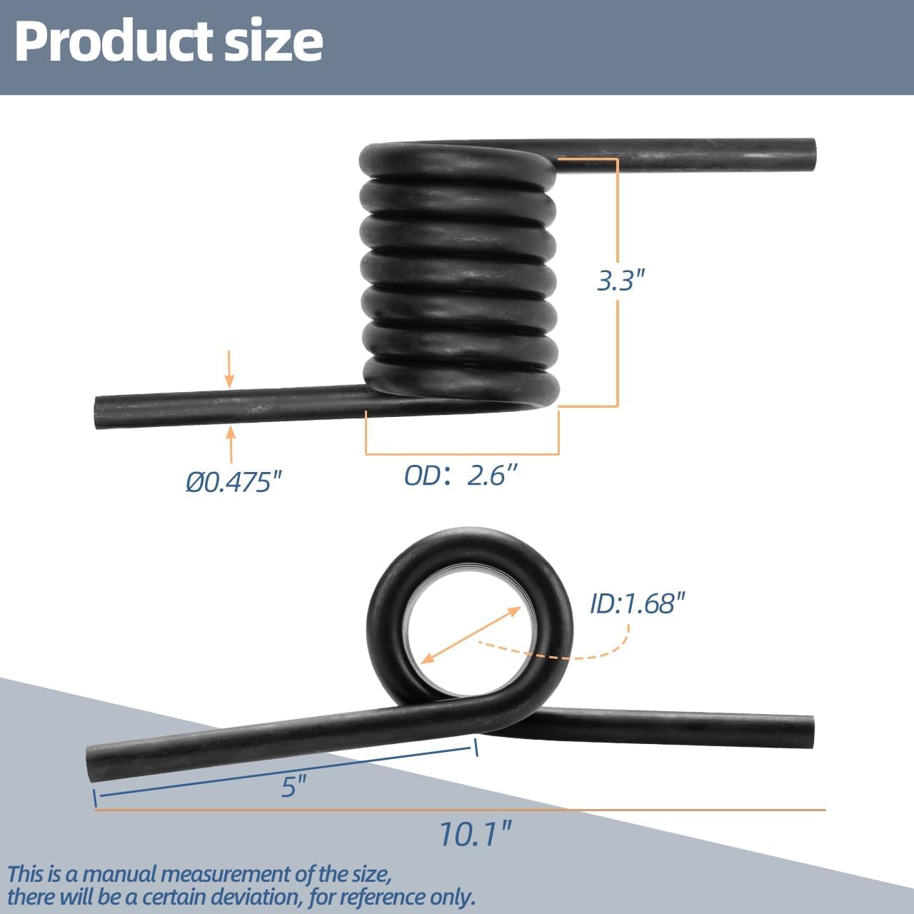 AIB2C left and right springs side-by-side showing matched pair for balanced ramp action