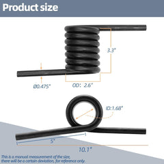 AIB2C left and right springs side-by-side showing matched pair for balanced ramp action
