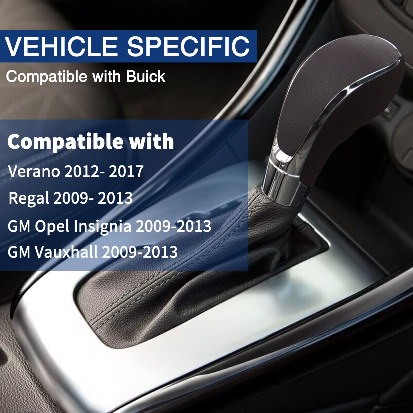 AICARS shift knob installed in Buick Verano cabin enhances interior styling