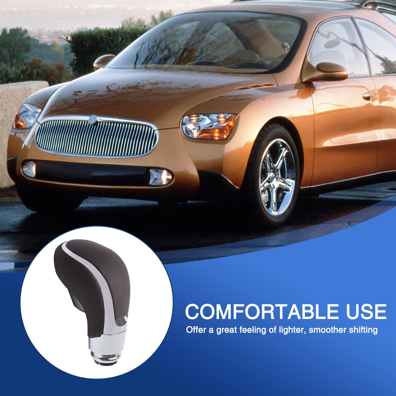 AICARS shift knob in lifestyle dashboard setting adds refined visual appeal