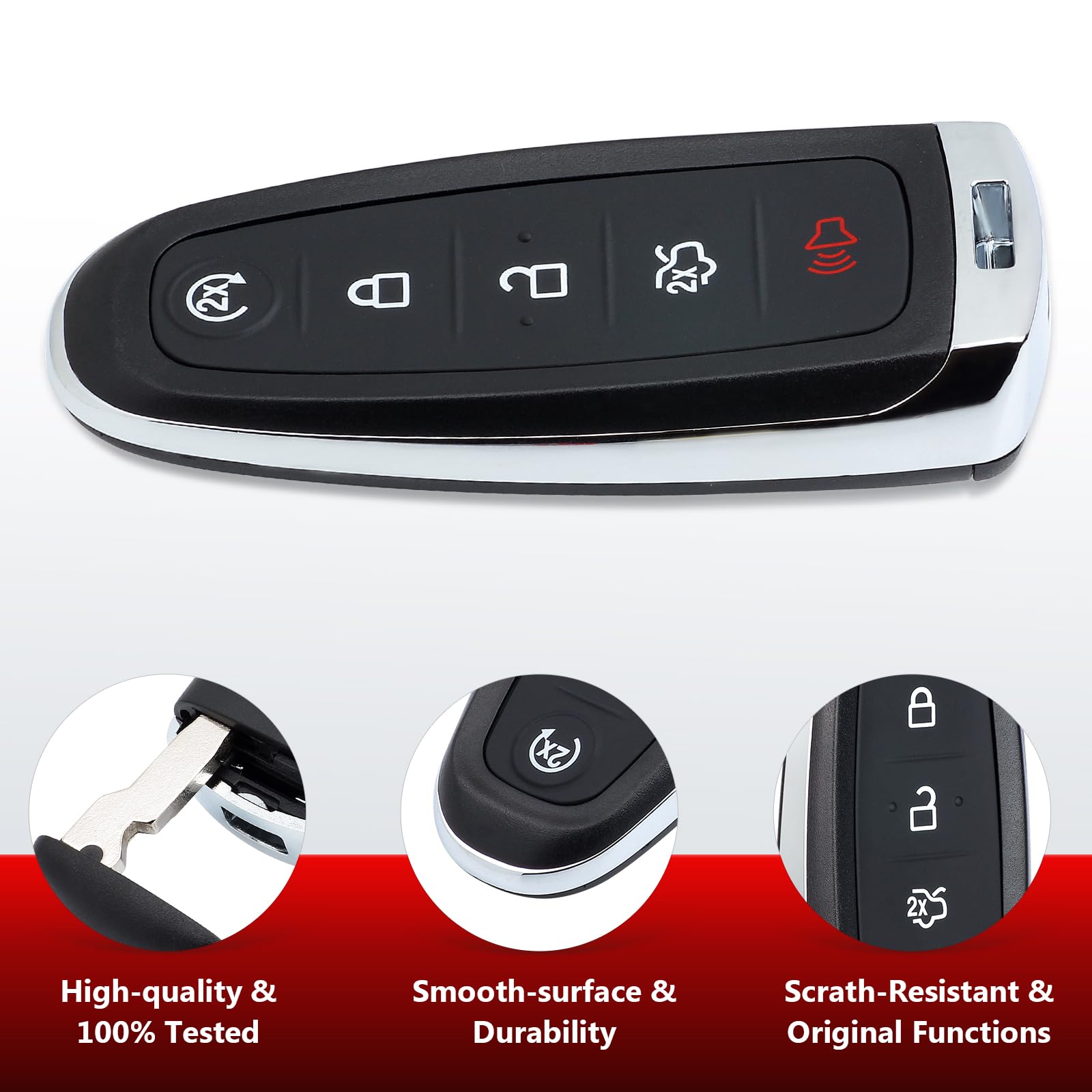 Aichiyu button close-up highlighting remote start lock unlock trunk panic ease