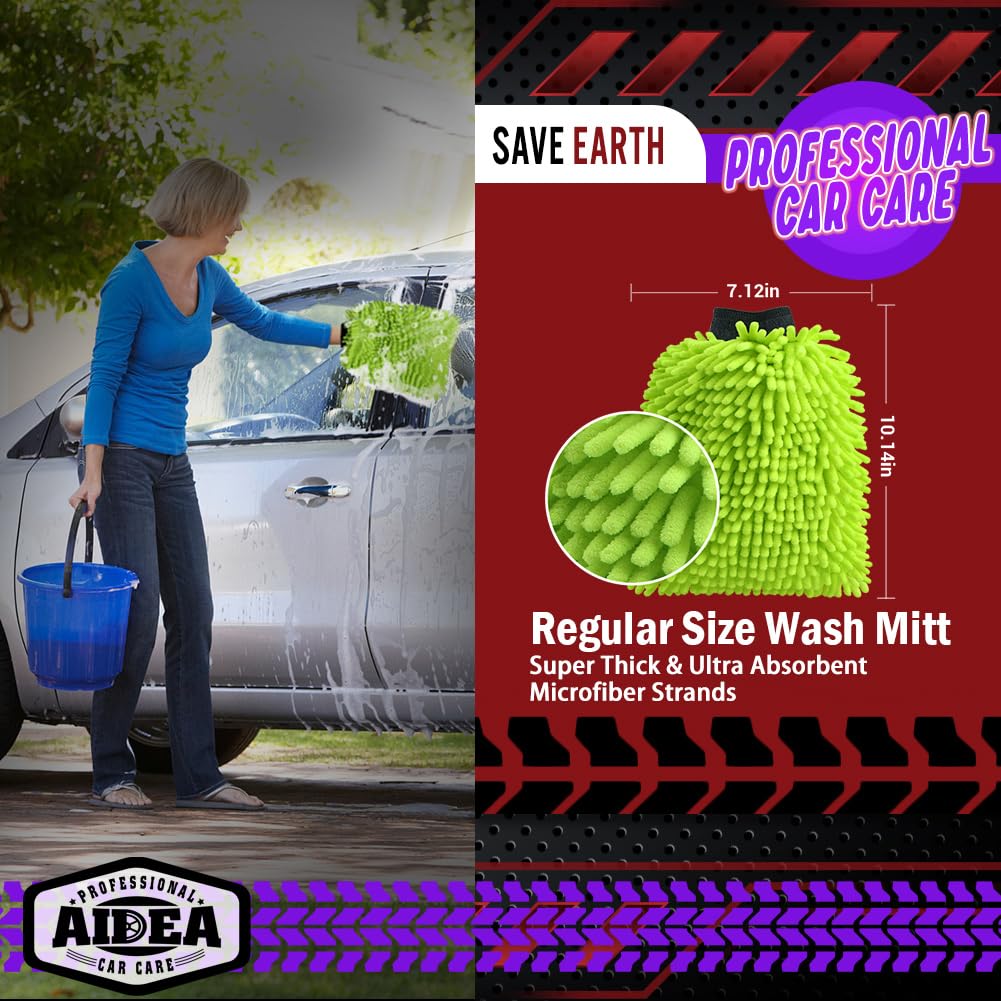 AIDEA close-up of microfiber strands highlighting deep-cleaning ability
