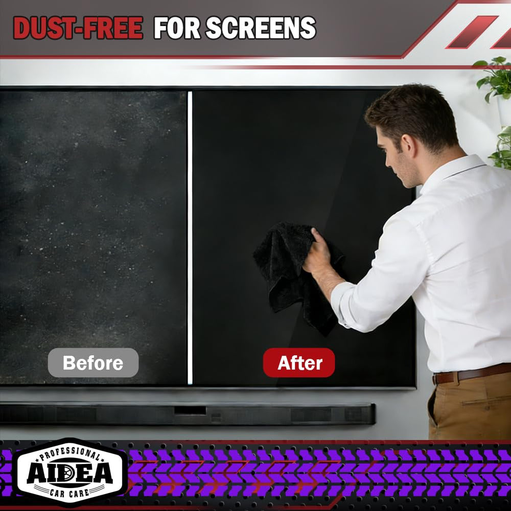 AIDEA cloth drying dishes in kitchen for quick water removal