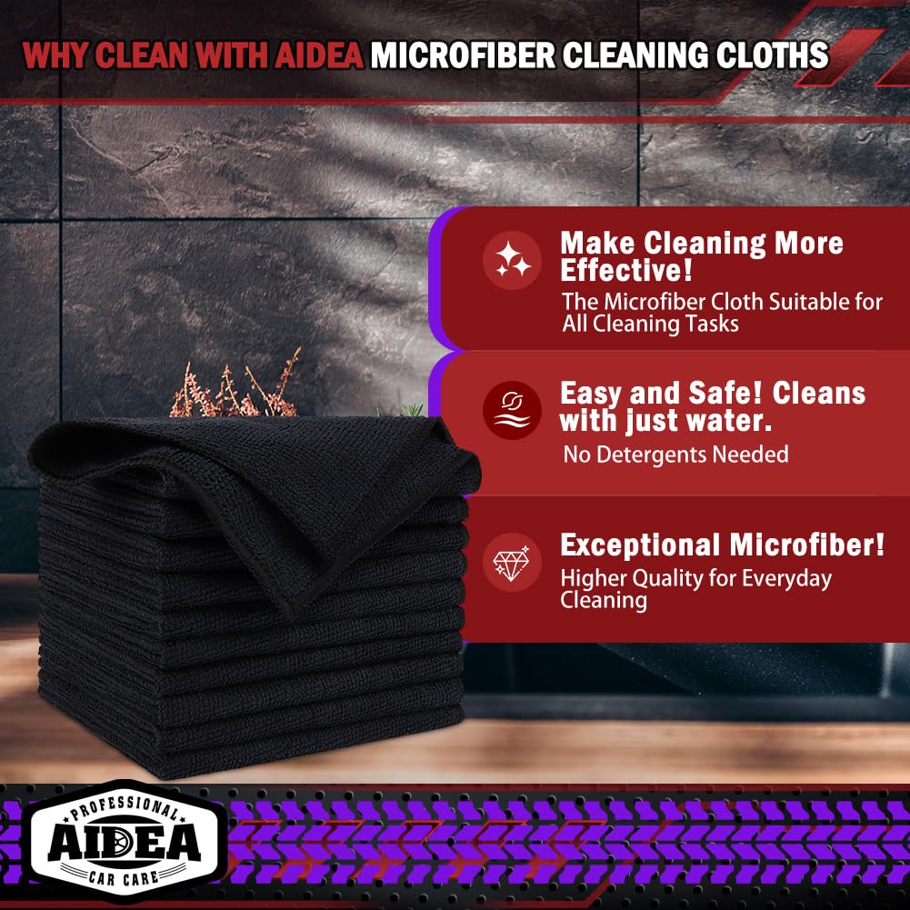AIDEA single folded cloth close-up showing soft lint-free finish