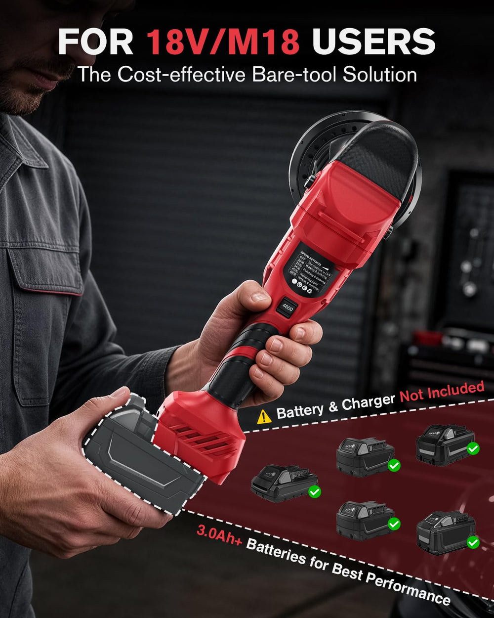 AIDERAR side handle close-up demonstrating better control and reduced fatigue