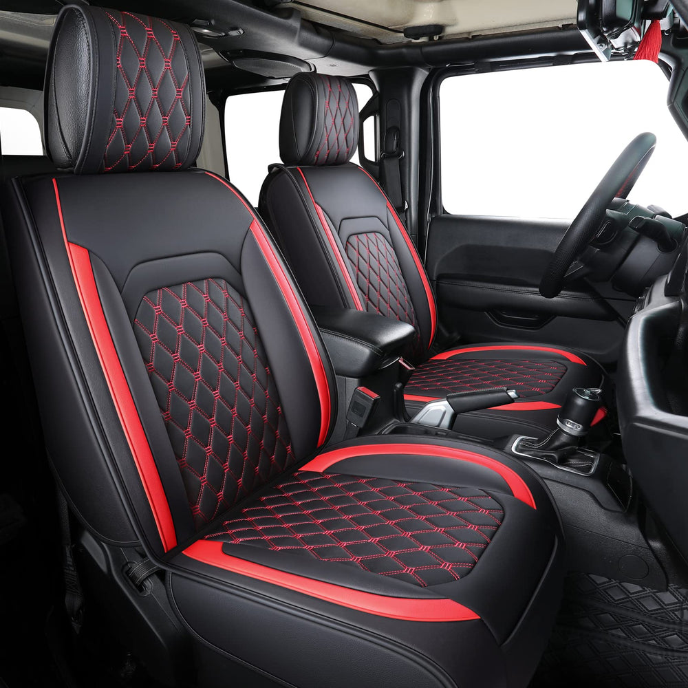 Aierxuan front seat view showing tailored fit and clean appearance